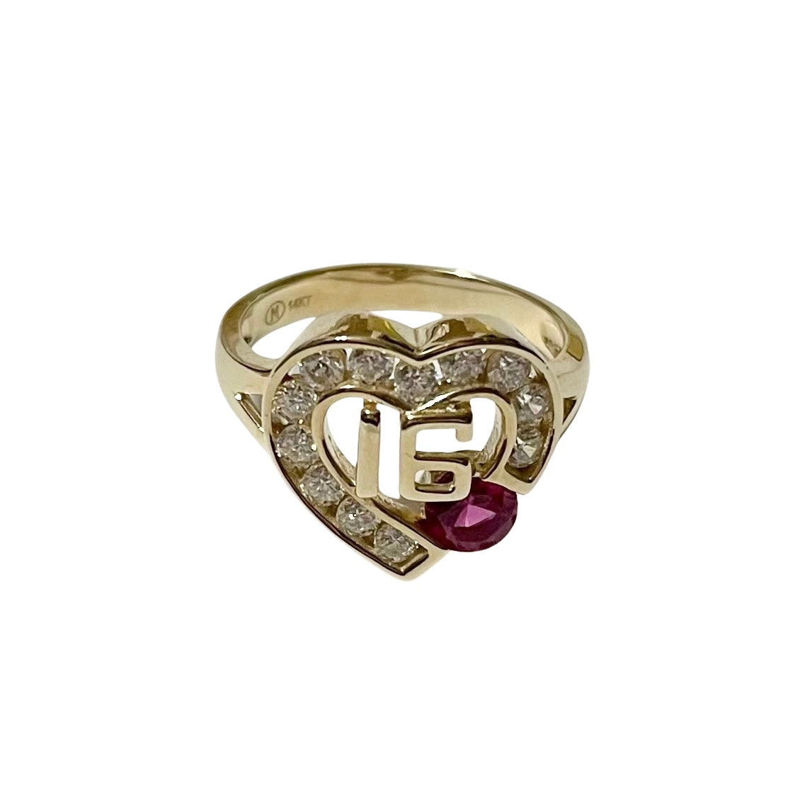 Sweet 16 diamond on sale ring