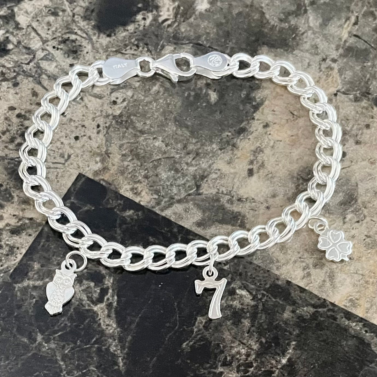 Alma Charm bracelet Silver Sterling 925 / 140 - 180
