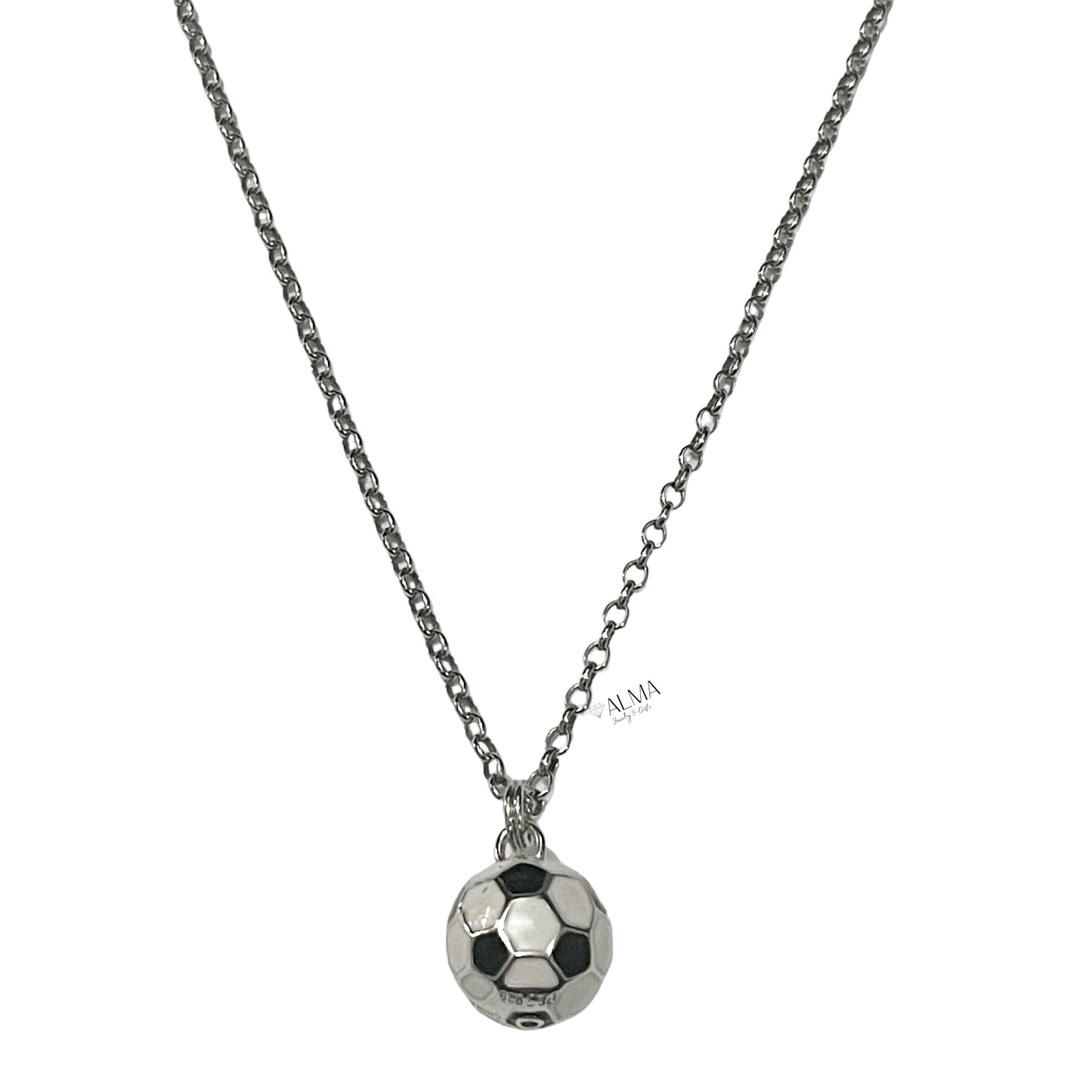 Soccer Ball Pendant with chain