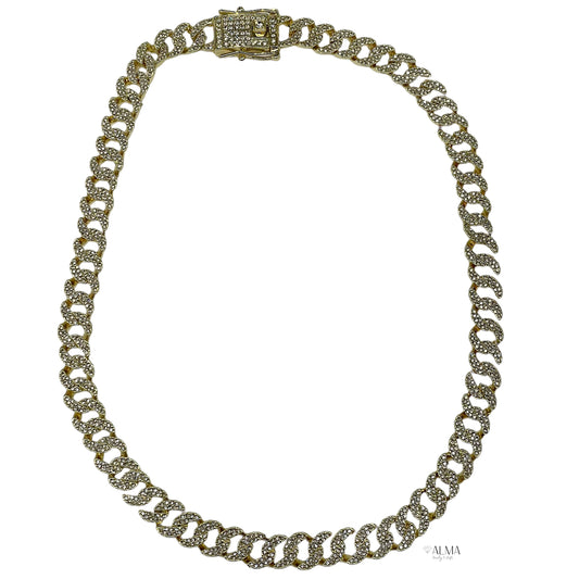 Cuban Curb Iced Out Necklace