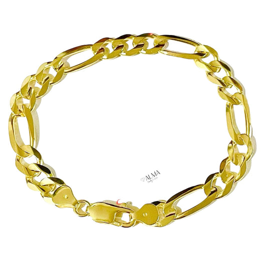 14K Gold Figaro Bracelet