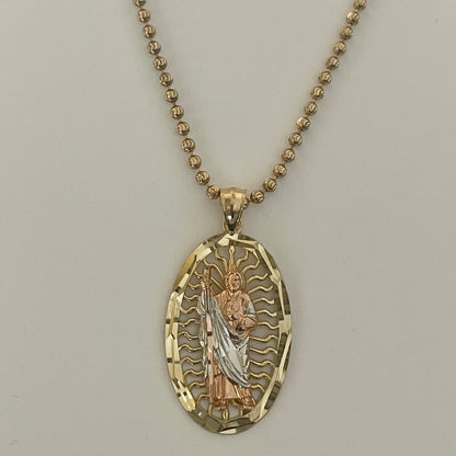 14K Gold St. Jude Pendant