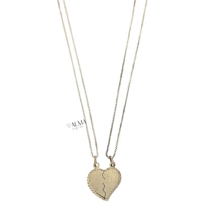 Broken Heart Pendant with chains