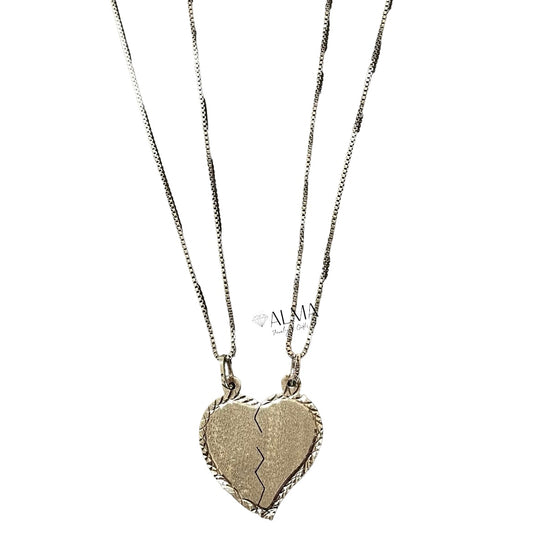 Broken Heart Pendant with chains