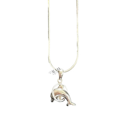 Dolphin Pendant with chain