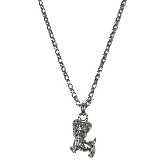 Dog Silver Pendant with chain