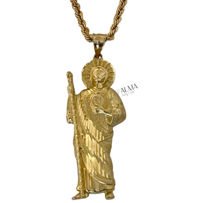 14K Gold St. Jude Pendant