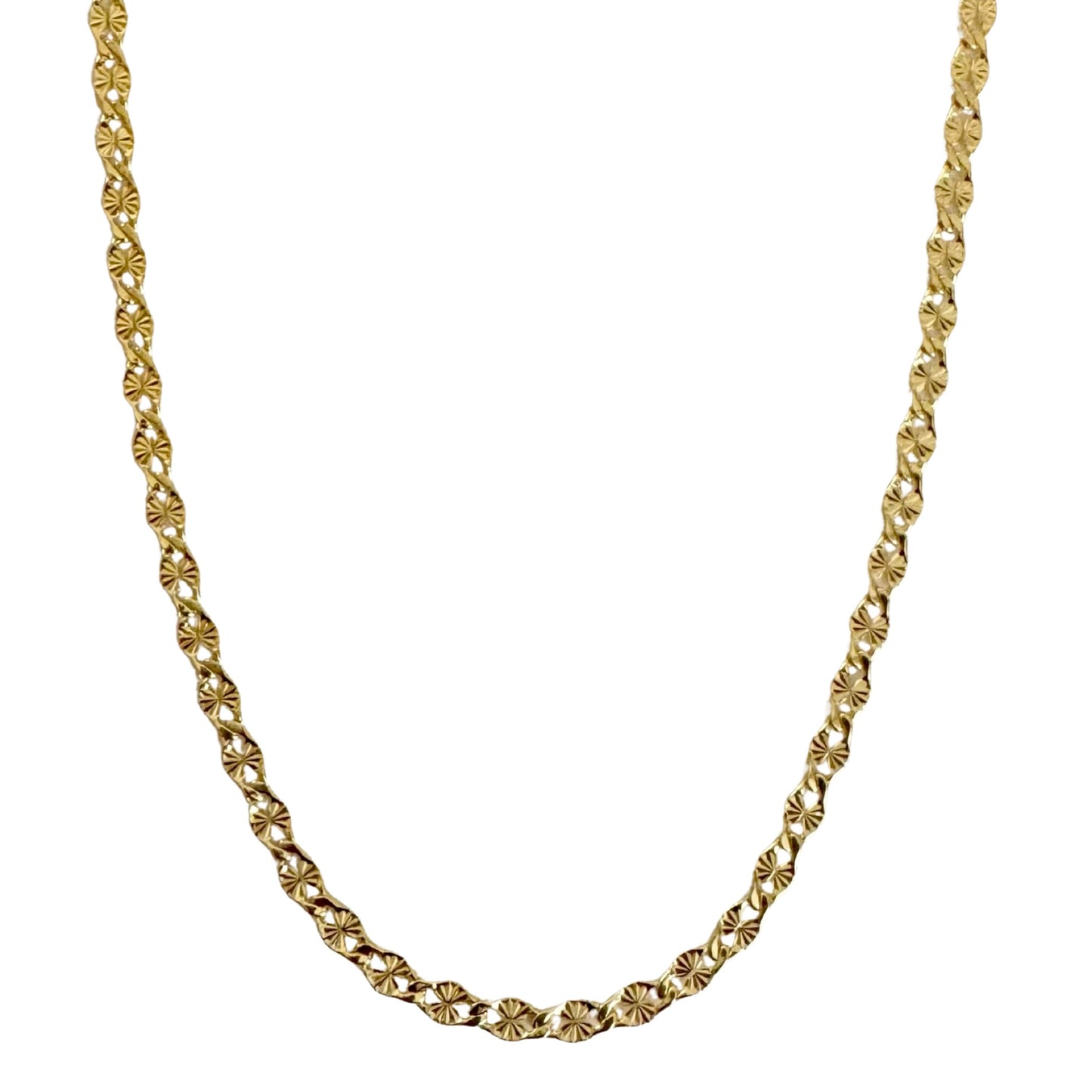 18K Gold Plated Sparkly Star Chain 5 mm