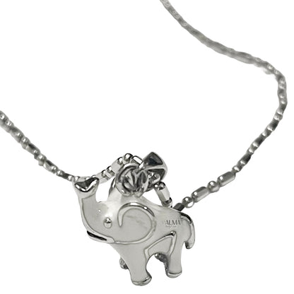 White Elephant Pendant with chain