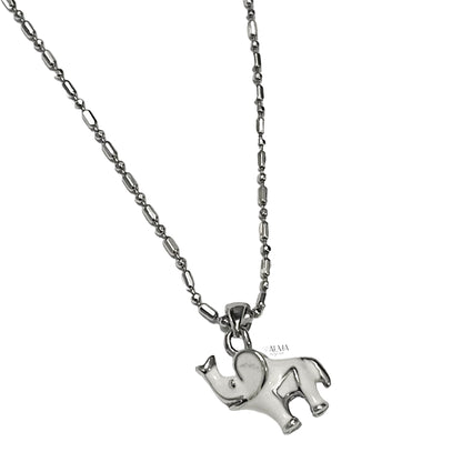 White Elephant Pendant with chain