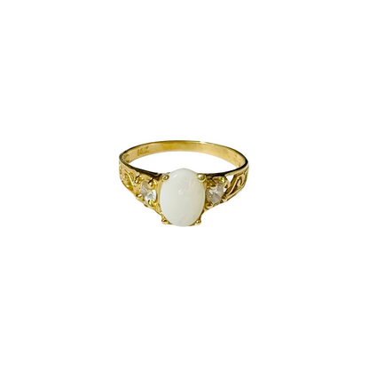 14K Gold Lady ring,  #7.5