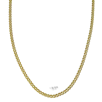 14K Gold Curb Mariner Chain 2.8mm