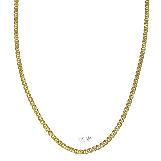 14K Gold Curb Mariner Chain 2.8mm