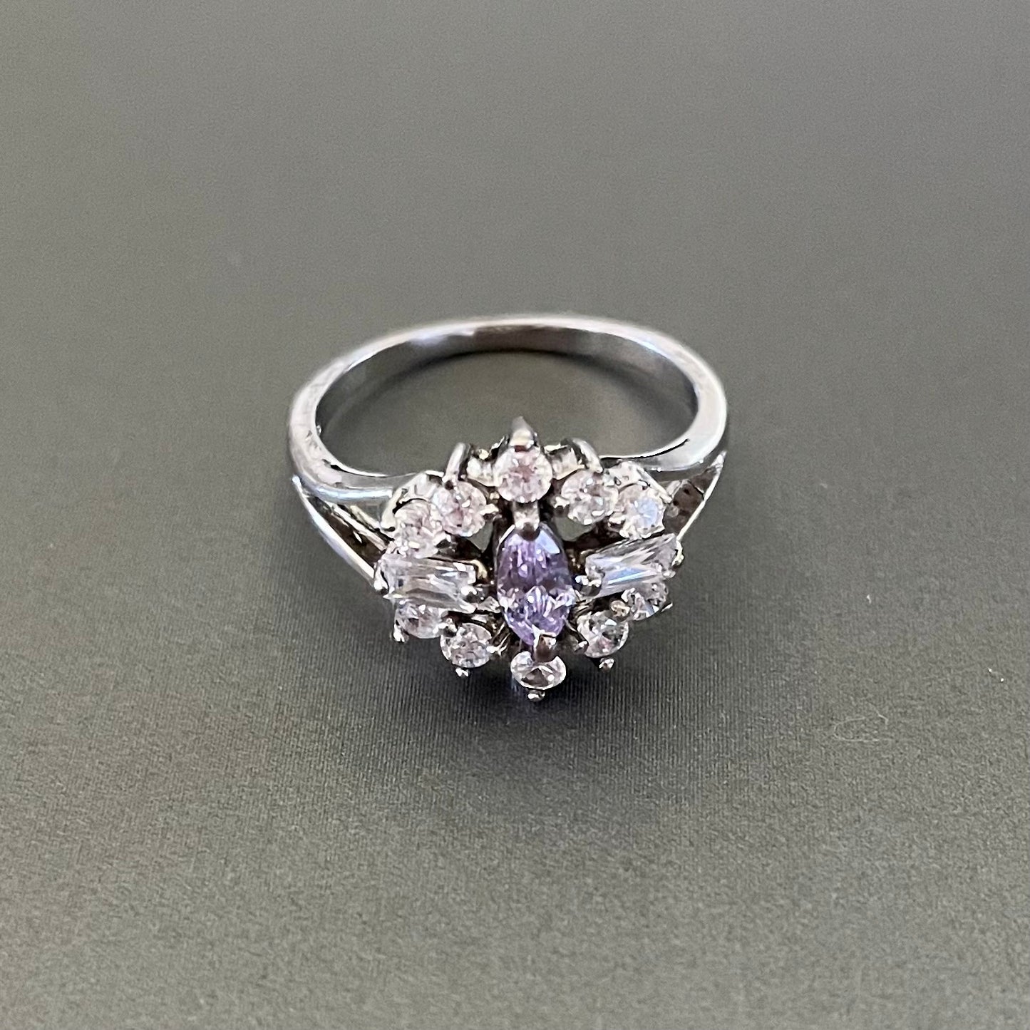 Lilac Lady Silver Ring #7