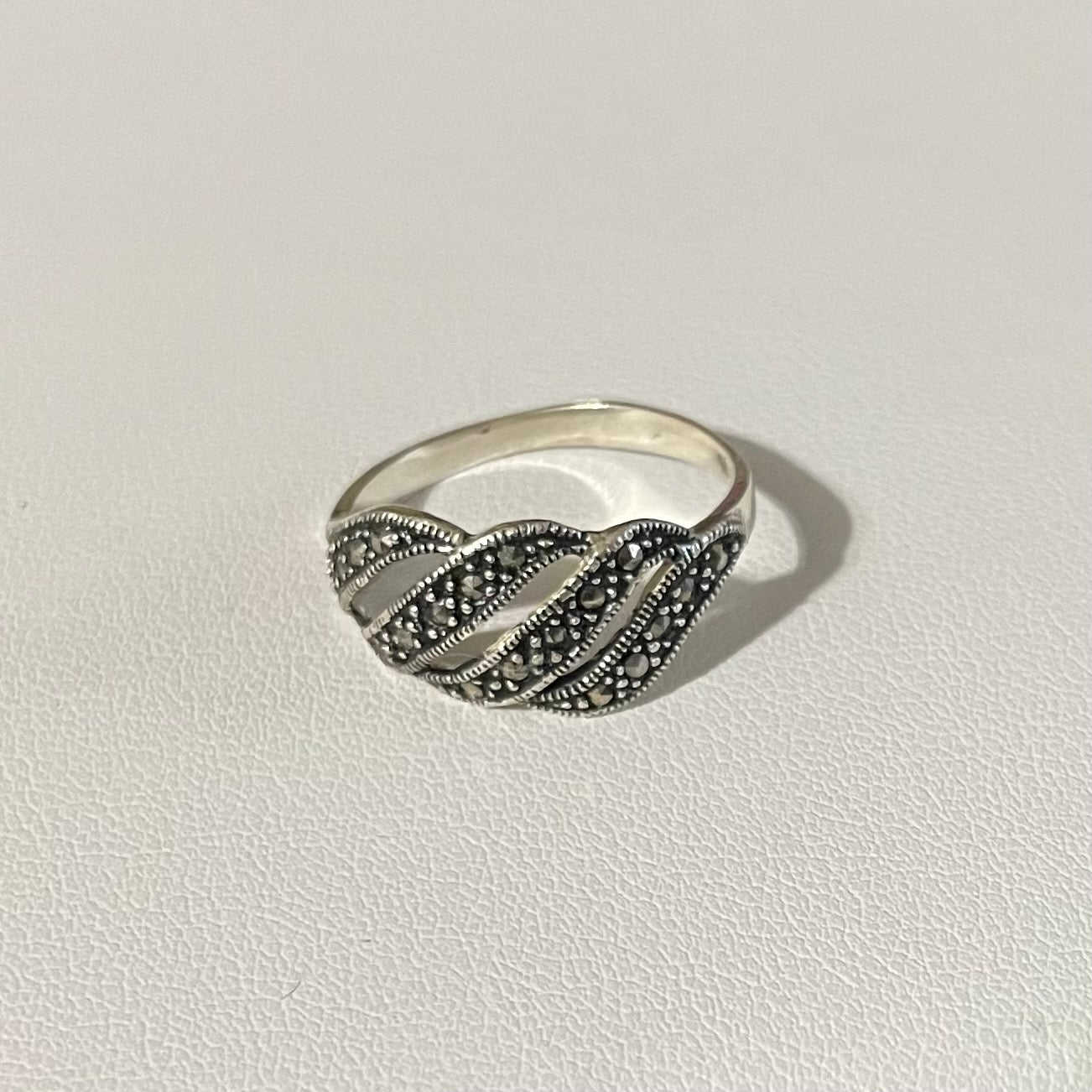 Lady ring, Weaves Marcasita on Sterling Silver