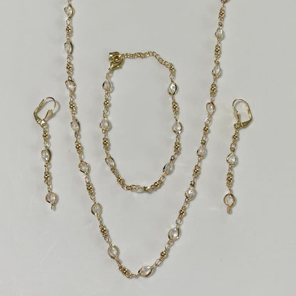 Lady Set Tears-of-Joy 18K Gold Plated