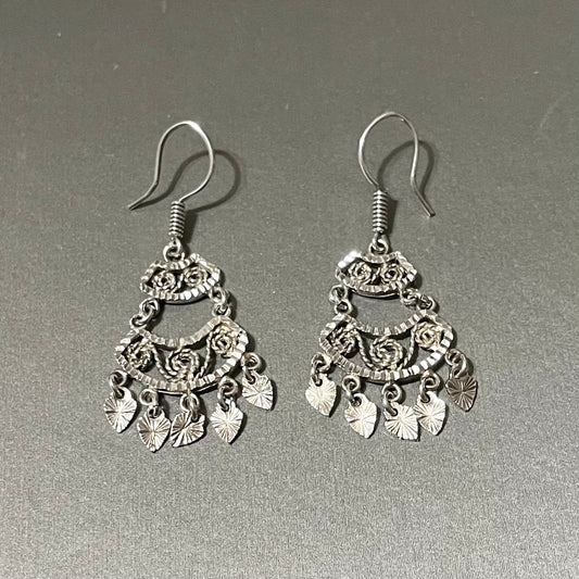 Chandelier Earrings, .925 Sterling Silver