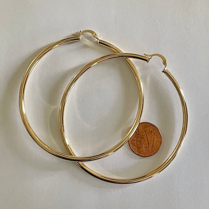 18K Gold Plated Hoop Earrings