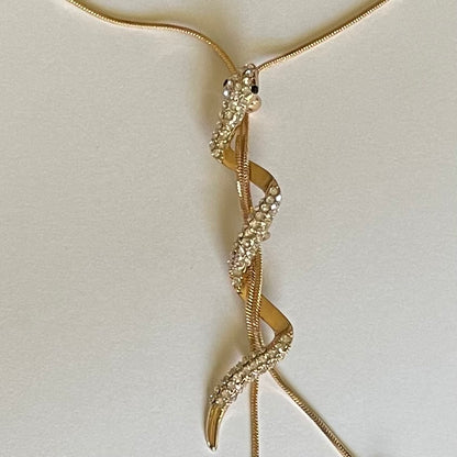 18K Gold Plated Snake Necklace