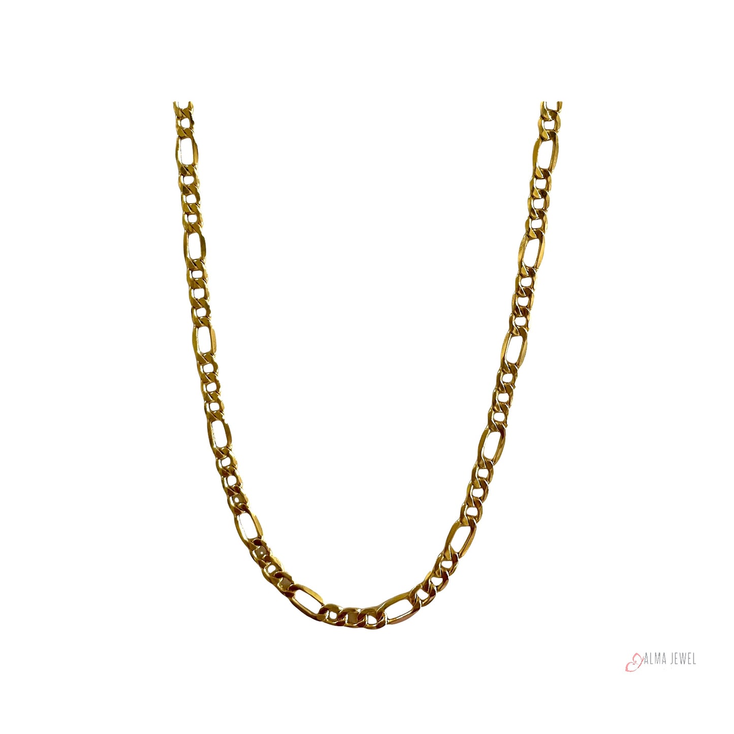 14K Gold Figaro Chain 4mm