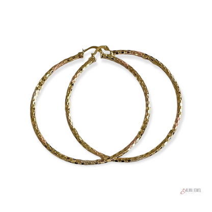 18K Gold Plated Hoop Earrings