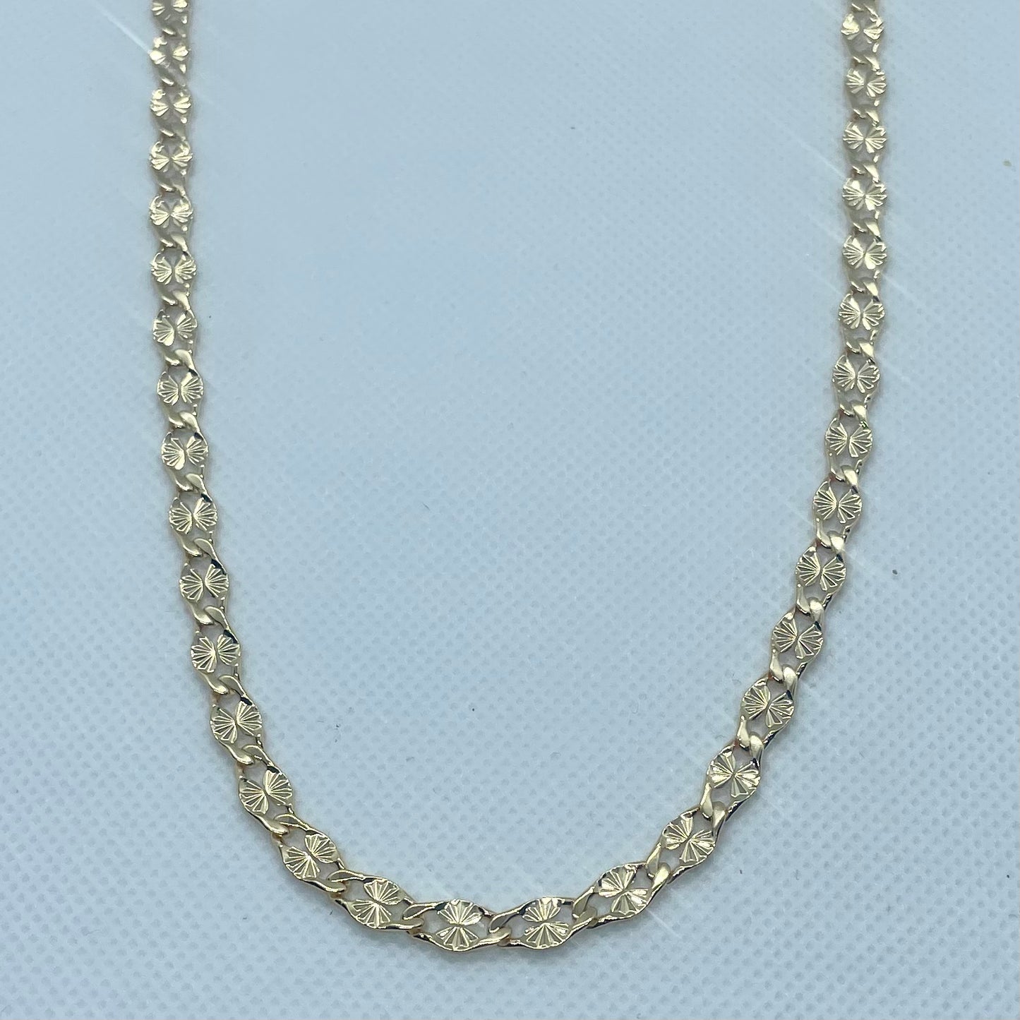 18K Gold Plated Sparkly Star Chain 5 mm