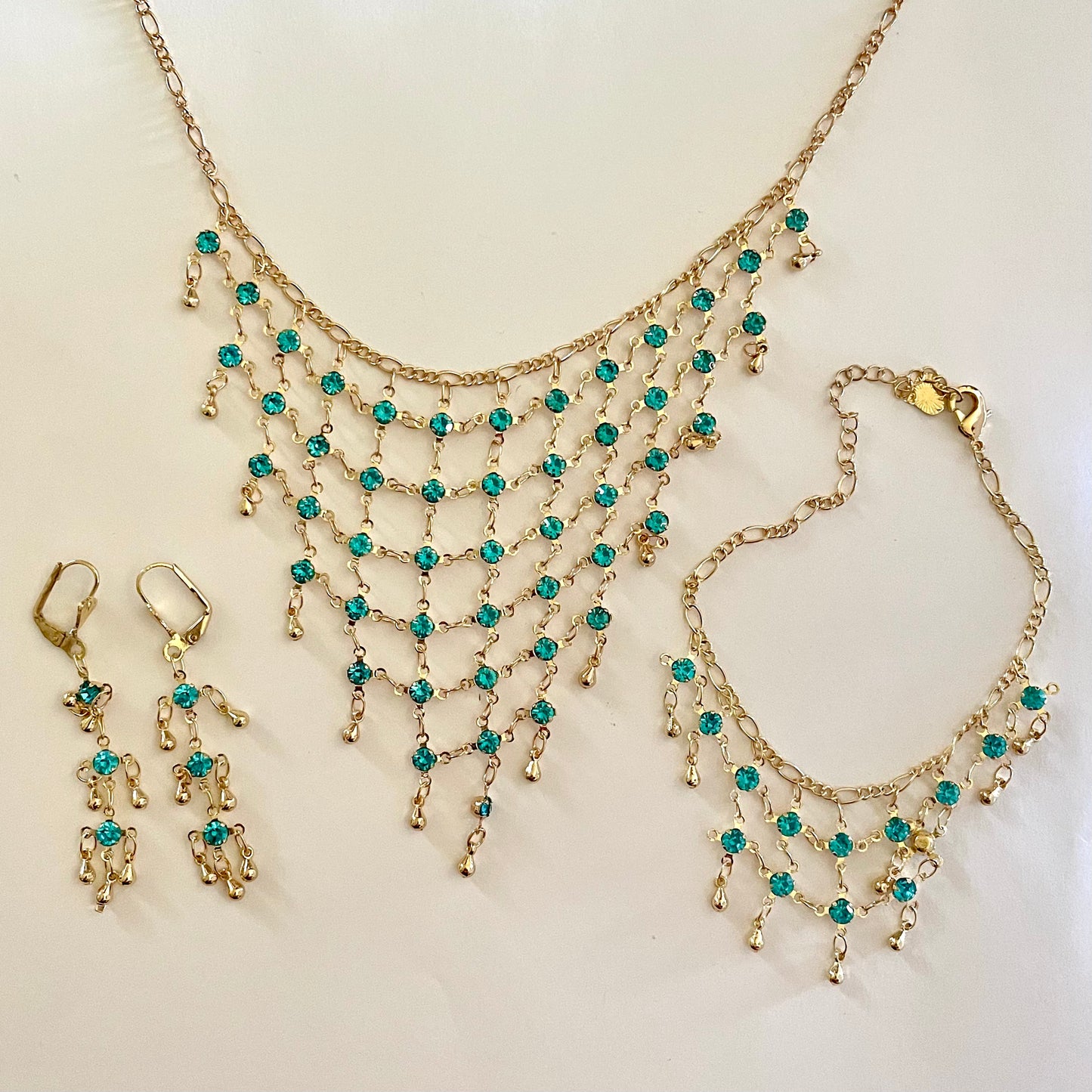 Turquoise Web Lady Set