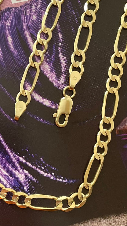 14K Gold Figaro Chain 5.2mm