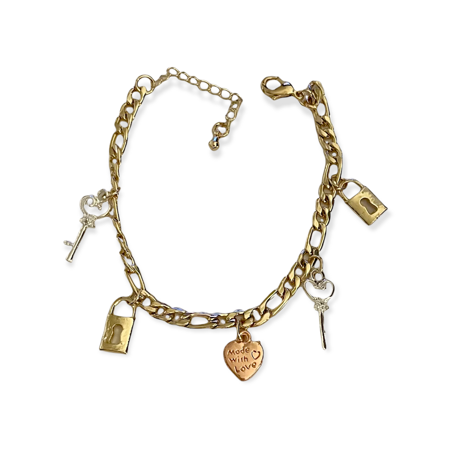 18K Gold Plated Heart Adjustable Anklet