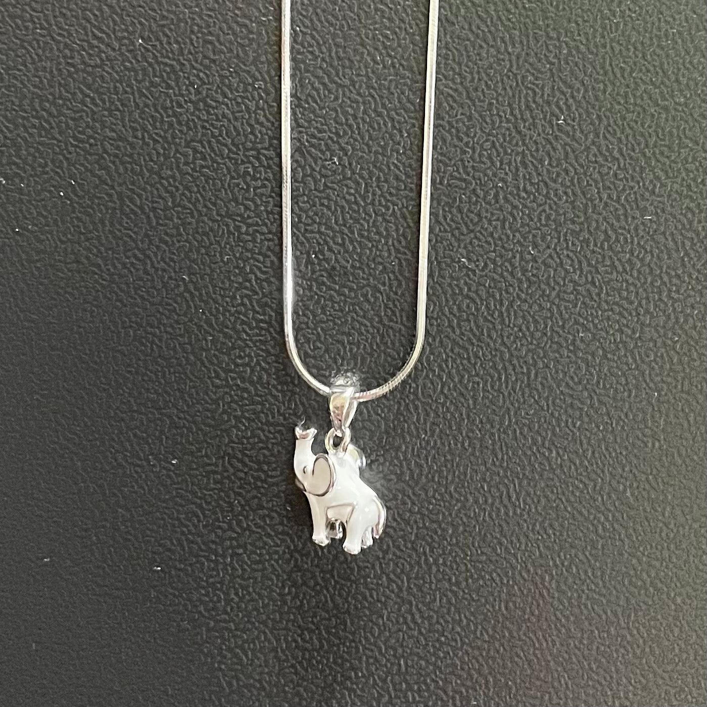 White Elephant Pendant with chain