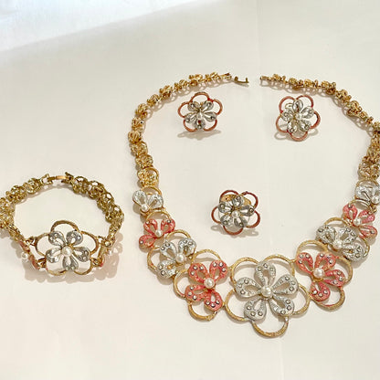 Lady Set Flower 18K Gold Plated